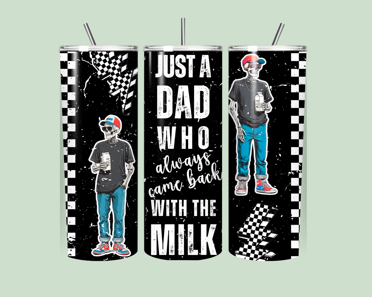Just a dad with the milk