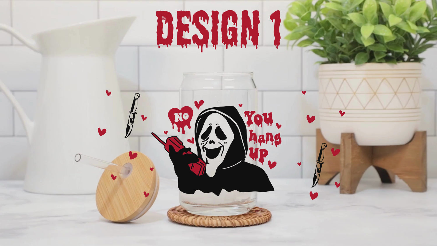 Ghostface Glass cups